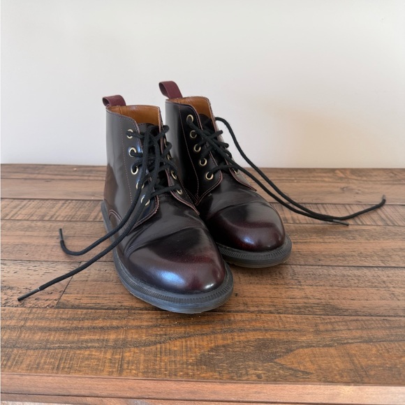 Dr. Martens Emmeline Black Leather Boots - Picture 2 of 7